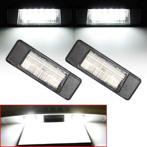 Leesoot 2 Pcs Error Free Xenon White LED License Plate Light Compatible with 2017-2019 Nissan Armada Rogue 2011-2019 Juke NV200 Versa, 2014-2017 Infiniti Q50 26510-8990A, 26510-8990G