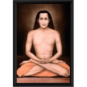 Zig Zag Mahavatar Babaji Photo Frame For Wall Table Size Small ( 6x8 inches, Acrylic Glass)