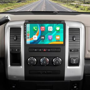 Car Radio Stereo Android 13 for Dodge Ram 1500 2500 3500 2009 2010 2011 2012 with CarPlay Android Auto