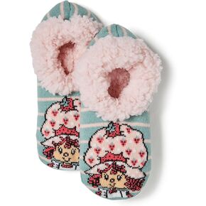 Strawberry Shortcake Women's Teddy Fur Fuzzy Slipper Socks