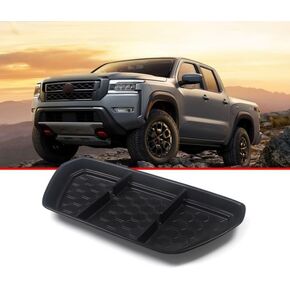 Zekrom Center Console Dash Organizer for Nisan Frontier 2022-2024 Accessories Dashboard Insert Tray Storage Box Dash Phone Holder Container Insert Box