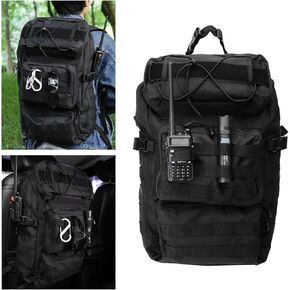Universal Tactical Vehicle Back Seat Organizer Tactical Backpack with Multi-Pockets MOLLE Backpack