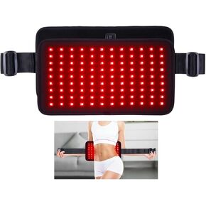 Red & Near Infrared Light Therapy Belt with Pulse Mode, Light Therapy Device for Body Pain Relief Wearable Therapy Light Wrap with Timer for Back Joint Muscle Pain