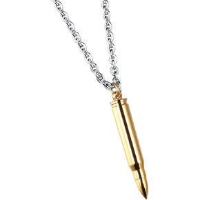 Polish Bullet Pendant Necklace Stainless Steel Urn Ash Memorial Keepsake