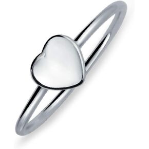 إضفاء الطابع الشخصي على حلقة بسيطة على شكل حرف ABC على شكل قلب أو حرف أبجدي من الألف إلى الياء، خاتم أولي على شكل قلب للنساء المراهقات. فضة استرليني عيار 925 قابلة للتخصيص in Kuwait