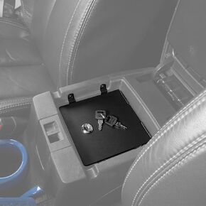 u-Box Wrangler JK Center Console Locking Storage Box Lock Vault Insert Organizer for 2011-2018 Jeep Wrangler JK JKU