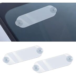 2PCS EZ Pass Holder - Universal Transponder Holder with Adhesive and Strong Suction Cups, Easy to Install and Remove Windshield Mount for All Major Toll Passes and Road Use
