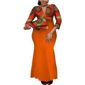 African Dashiki Deep V-Neck Party Long Womens Dress Ethnic Style Floral Maxi Big Sizes Ladies Summer Female Clothes