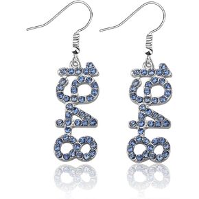 CENWA Z Amicae Sorority Inspired Gift Z Amicae Charm Earrings Graduation Gifts Jewelry for Women