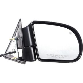 Dorman 955-072 Driver Side Power Door Mirror - Heated / Folding Compatible with Select Chevrolet / GMC Models, Black