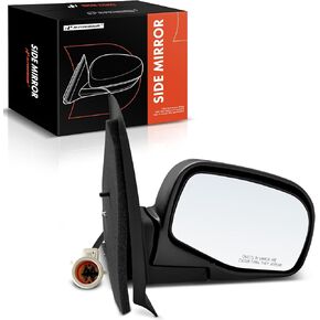 A-Premium Driver Side Power Door Mirror - Compatible with Ford Explorer Sport Trac 2001 2002 2003 2004 2005 - Non-Heated Manual Folding Black Outside Rear View Mirror - Replace# 1L5Z17683BAA