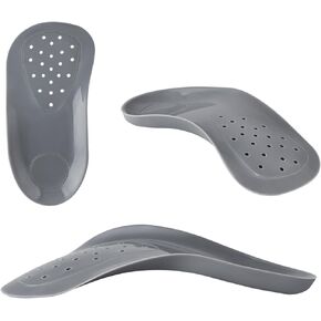 Original 3/4 Arch Support Metatarsal Support Orthotics Over-Pronation Insoles Relieve Plantar Fasciitis, Arch, Heel & Ankle Foot Pain (White, Men 9-12/Women 11-14)