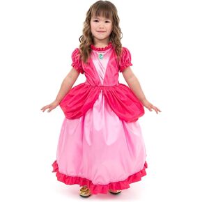 Little Adventures Kingdom Pink Princess Dress Up Costum - Machine Washable Girl Child Pretend Play and Party Outfit