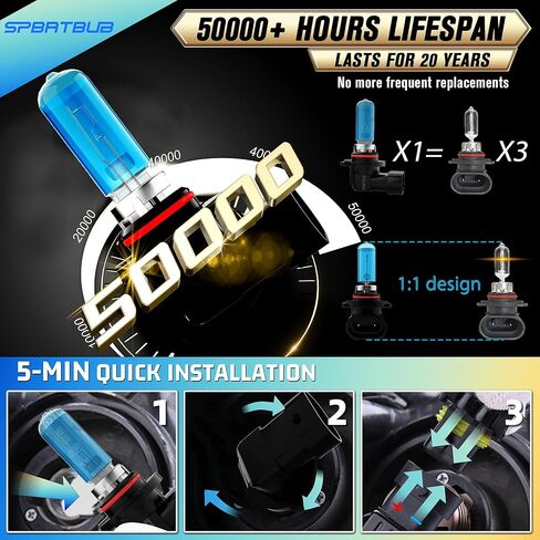 Compatible With Toyota Venza 2009-2016 halogen Headlight Bulbs Front Bulb Bright Light halogens Combo, 9005/HB3/H10 High Beam + H11/H8/H9 Low Beams, 4 Pack in Kuwait