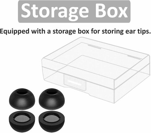 Galaxy Buds 3 Pro Memory Foam Tips Earbud, 2 Pairs Replacement Comfortable No Silicone Pain Noise Isolation Earbuds Accessories Compatible with Samsung Galaxy Buds 3 Pro - Black M in Kuwait