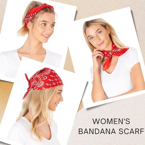 LOVARZI Premium Cotton Bandana Versatile Scarf For Men Women - Neck Head wear for sports - Cycling Hiking Walking Running in Kuwait