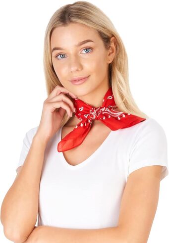 LOVARZI Premium Cotton Bandana Versatile Scarf For Men Women - Neck Head wear for sports - Cycling Hiking Walking Running in Kuwait