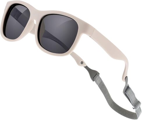Baby Sunglasses with Strap Polarized Flexible UV400 for Infant Toddler Boys Girls Age 0-24 Months in Kuwait