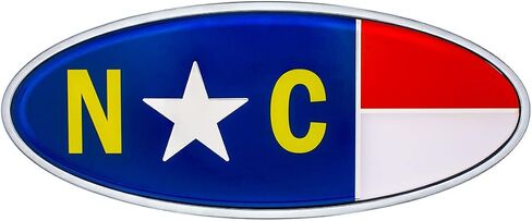 United Pacific 10945 Die-Cast Metal 7 ⅞" x 3 ¼" Chrome Oval Shape Emblem for Peterbilt, Mounting Stud w/Double-Sided Backing – ONE Emblem – USA Flag in Saudi Arabia