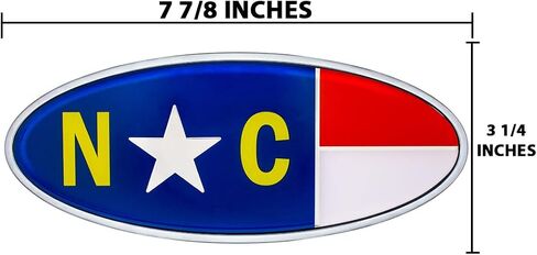 United Pacific 10945 Die-Cast Metal 7 ⅞" x 3 ¼" Chrome Oval Shape Emblem for Peterbilt, Mounting Stud w/Double-Sided Backing – ONE Emblem – USA Flag in Saudi Arabia