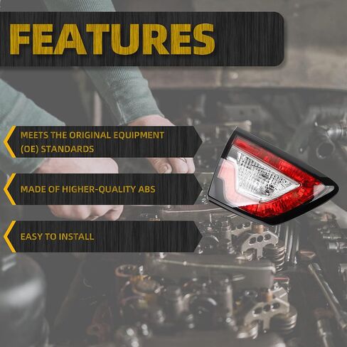 Dasbecan Inner Tail Light Rear Lamp Assembly Compatible with Chevy Traverse 2013-2017 Chevrolet Left Driver Side Replace 20956907 GM2802108 LH in Saudi Arabia