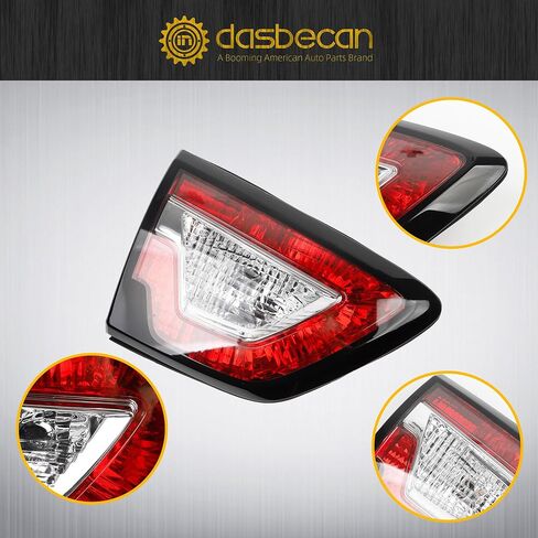 Dasbecan Inner Tail Light Rear Lamp Assembly Compatible with Chevy Traverse 2013-2017 Chevrolet Left Driver Side Replace 20956907 GM2802108 LH in Saudi Arabia