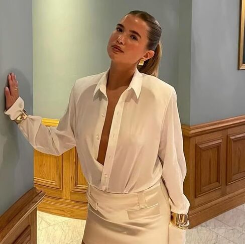 Ribbed Pattern Gold Tone Stud Earrings Large Gold Statement Chunky Stud Earrings for Women Trendy Vintage Large Gold Geometric Earrings Jewelry in Kuwait