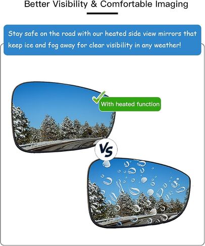 Passenger Right Side Heated Mirror Glass Compatible withHonda Accord 2008-2012 in Saudi Arabia
