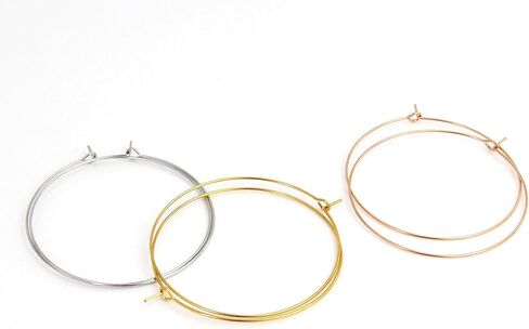 مجموعة 3 أزواج من الأقراط الرفيعة والكبيرة جدًا، أقراط ذهبية ضخمة عصرية مطلية بالذهب عيار 18 قيراط خفيفة الوزن مصنوعة من الفولاذ المقاوم للصدأ مجموعة أقراط دائرية هندسية كبيرة مجوهرات بسيطة للنساء in Kuwait