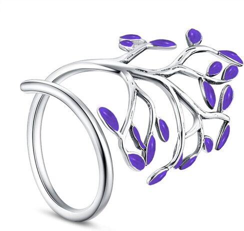 خاتم شجرة الحياة للنساء من Ornaland من الفضة الإسترليني عيار 925، خاتم إصبع شجرة استثنائي حديث قابل للتعديل، هدية للأم in Kuwait