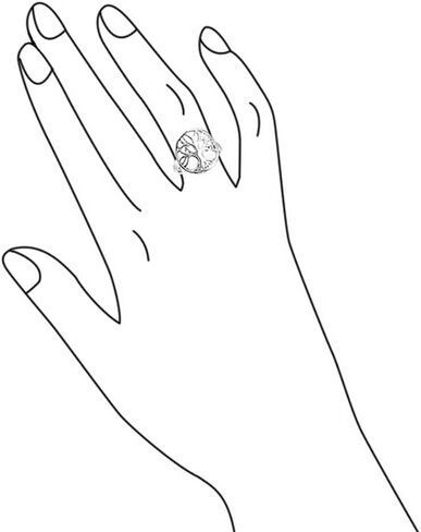 خاتم كبير مخصص مفتوح مستدير أو بيضاوي لعائلة رمزية متمنية لشجرة الحياة للنساء والزوجة. 925 من الفضة الاسترليني قابلة للتخصيص in Kuwait