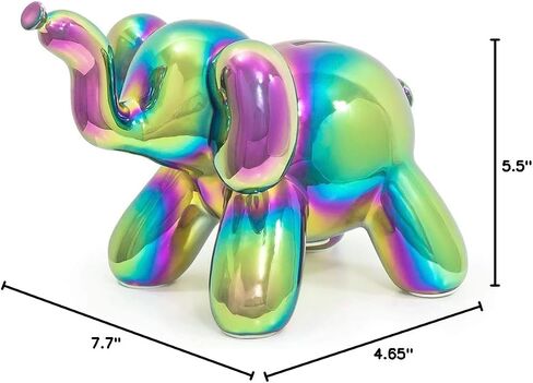 Balloon Money Bank - Baby Elephant - Unique Piggy Bank Gift for Cool Kids and Adults - Silver in Saudi Arabia
