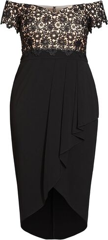 City Chic Women's Plus Size Dress Lace Glamou Ff in Saudi Arabia