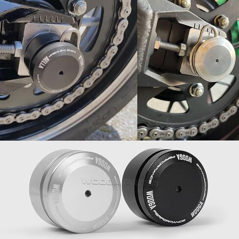 WOOGA Rear Axle Nut Sliders Cover fit for Ka&wa&sa&ki Z900RS SE CAFE Z 900 RS 2018 2019 2020 2021 2022 2023 2024 Axle Cap Swingarm Nut Protector Z 900 RS (Black) in Kuwait
