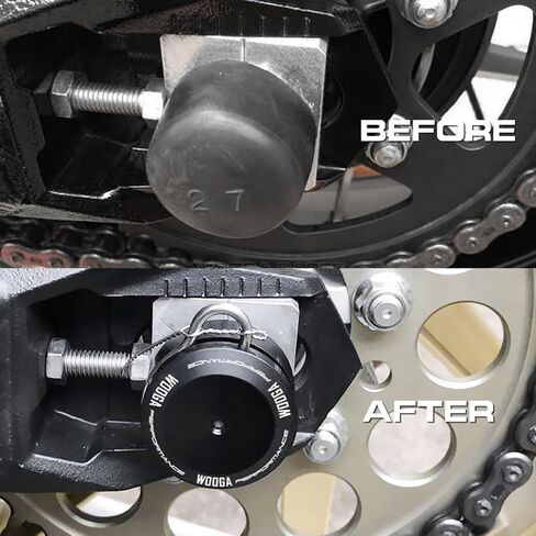 WOOGA Rear Axle Nut Sliders Cover fit for Ka&wa&sa&ki Z900RS SE CAFE Z 900 RS 2018 2019 2020 2021 2022 2023 2024 Axle Cap Swingarm Nut Protector Z 900 RS (Black) in Kuwait