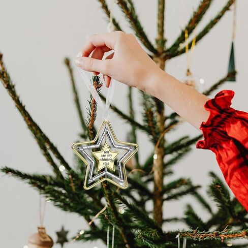 Metal Christmas Tree Ornament with Rhinestone Hanging Design Charm Holiday Decorative Pendant Gift Keepsake (Reindeer 2024) in Saudi Arabia