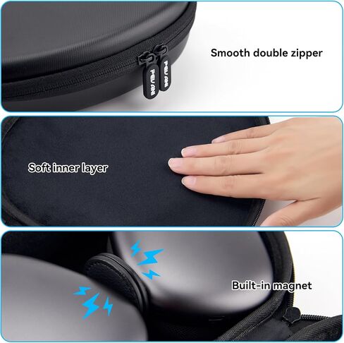 DDJ A Case for AirPod Max Supports Sleep Mode, Portable Protective Cover for Apple AirPods Max Pro, Travel Carrying Headphone Case for APM Accessories, Wireless Headphones Hard Storage Bag, Colorful in Kuwait