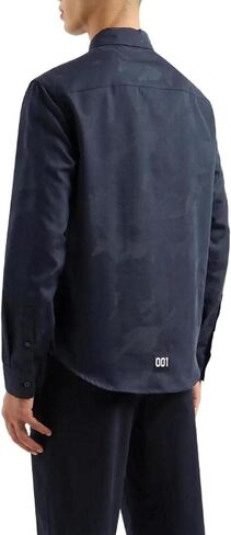 Armani Exchange Men's Long Sleeve Camo Jacquard Button Down Shirt in Saudi Arabia