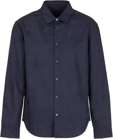 Armani Exchange Men's Long Sleeve Camo Jacquard Button Down Shirt in Saudi Arabia