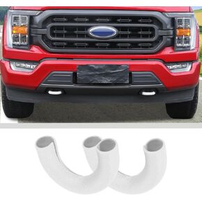 JWWY Front Bumper Tow Hook Covers Tow Trailer Hitch Receiver Cover Towing Hitch Rubber Sleeve Protector Cover Trim Fit for 2004-2024 Ford F150,2017-2021 Tundra,for 2021-2024 Bronco Accessories Red