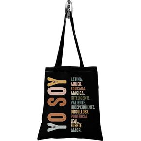 TSOTMO Mexican Tote Bag Yo Soy Latina Bag Hispanic Mexican Trip Gift Latina Pride Gift