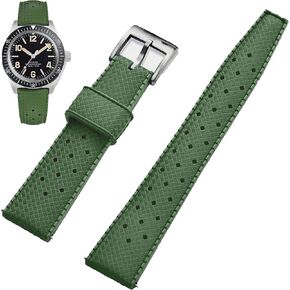 Rubber Watch Strap 20mm 22mm Quick Release Tropical Style Universal Rubber Watch Band Replacement band Strap for Men Women