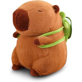 Capybara Plush Toy, Cute Capybara Stuffed Animals Kawaii Capibara Plush Pillow Christmas Birthday Easter Valentine's Day Gift for Kids Boys Girls (9" Turtle Capybara)
