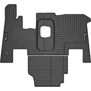 Belmor by Husky Floor Liners Fits 2008-2020 Peterbilt 367/386/389 with Manual Transmission (BFM1004M1-1), Black