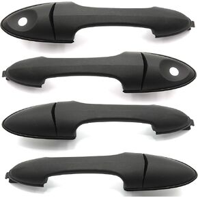 4Pcs Outer Door Handle Front Rear Left Right Textured Black Replacement for Focus 2000 2007 Tribute 2001 2006