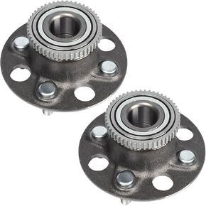 Autoround Pair 512175 Rear Wheel Bearings and Hub Assembly Compatible with Honda Civic 2001-2005, Acura EL 2001-2005 4-Lug w/ABS