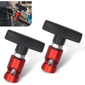 2 PCS Car Hood Lifter Fixer, 2.12" x 0.98" Trunk Hydraulic Gas Bar Anti-Pinch Tool, Anti-Slip Lifter Bar Safety Device, Universal for Most Cars (Black)
