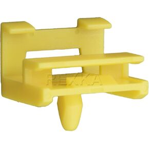 Rexka Rocker Panel & Wheel Housing Trim Cover Clips Yellow Nylon for BMW 51717066220 3 5 6 Series (Pack of 20)
