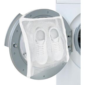 Sneaker Dryer Bag,Shoe Wash & Dry Net Bag for Dryer 15.7 * 15 Inch Shoe Washing Machine Bag Adjustable Magic Tape Shoe Dryer Bag Reusable Honeycomb Laundry Bags with Zipper for Shoes,Clothing