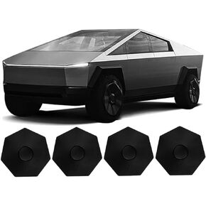 4PCS Wheel Center Caps Compatible with Tesla Cybertruck 2023 2024 Accessories,Easy to Install Rust Dust Resistant Reduce Drag and Noise,Removable ABS Center Hub Cover Cybertruck Accessories